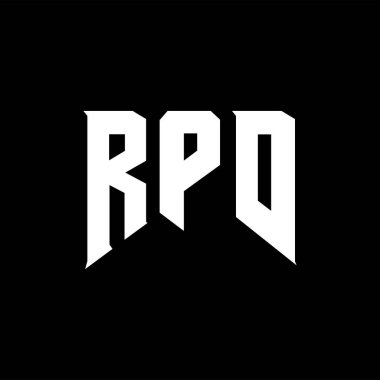 Teknoloji şirketi için RPD mektup logosu tasarımı. RPD logo tasarımı siyah beyaz renk kombinasyonu. RPD logosu, RPD vektörü, RPD tasarımı, RPD simgesi, RPD alfabesi. RPD tipografi logosu tasarımı.
