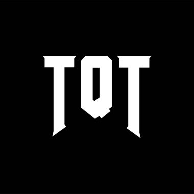 Teknoloji şirketi için TQT harf logosu tasarımı. TQT logo tasarımı siyah ve beyaz renk kombinasyonu. TQT logosu, TQT vektörü, TQT tasarımı, TQT simgesi, TQT alfabesi. TQT tipografi logosu tasarımı.