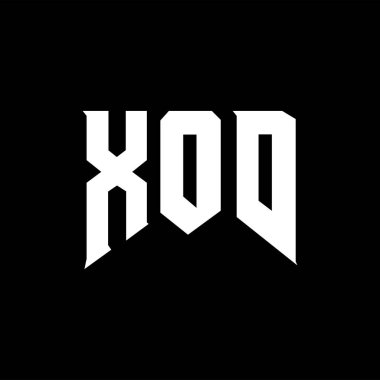 Teknoloji şirketi için XOD mektup logosu tasarımı. XOD logo tasarımı siyah ve beyaz renk kombinasyonu. XOD logosu, XOD vektörü, XOD tasarımı, XOD simgesi, XOD alfabesi. XOD tipografi logosu tasarımı.