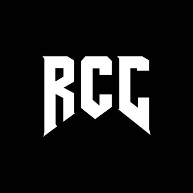 Teknoloji şirketi için RCC mektup logosu tasarımı. RCC logo tasarımı siyah ve beyaz renk kombinasyonu. RCC logosu, RCC vektörü, RCC tasarımı, RCC simgesi, RCC alfabesi. RCC tipografi logosu tasarımı.