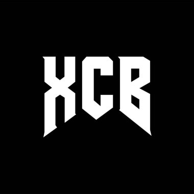 Teknoloji şirketi için XCB harf logosu tasarımı. XCB logo tasarımı siyah ve beyaz renk kombinasyonu. XCB logosu, XCB vektörü, XCB tasarımı, XCB simgesi, XCB alfabesi. XCB tipografi logosu tasarımı.