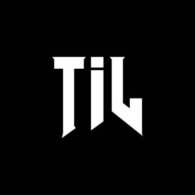 Teknoloji şirketi için TIL mektup logosu tasarımı. TIL logo tasarımı siyah ve beyaz renk kombinasyonu. TIL logosu, TIL vektörü, TIL tasarımı, TIL simgesi, TIL alfabesi. TIL tipografi logosu tasarımı.