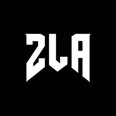 Teknoloji şirketi için ZLA mektup logosu tasarımı. ZLA logo tasarımı siyah ve beyaz renk kombinasyonu. ZLA logosu, ZLA vektörü, ZLA tasarımı, ZLA simgesi, ZLA alfabesi. ZLA tipografi logosu tasarımı.