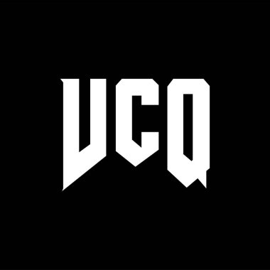 Teknoloji şirketi için VCQ harf logosu tasarımı. VCQ logo tasarımı siyah ve beyaz renk kombinasyonu. VCQ logosu, VCQ vektörü, VCQ tasarımı, VCQ simgesi, VCQ alfabesi. VCQ tipografi logosu tasarımı.