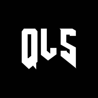 Teknoloji şirketi için QLS mektup logosu tasarımı. QLS logo tasarımı siyah ve beyaz renk kombinasyonu. QLS logosu, QLS vektörü, QLS tasarımı, QLS simgesi, QLS alfabesi. QLS tipografi logosu tasarımı.