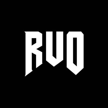 Teknoloji şirketi için RUO harf logosu tasarımı. RUO logosu siyah-beyaz renk kombinasyonu tasarladı. RUO logosu, RUO vektörü, RUO dizaynı, RUO simgesi, RUO alfabesi. RUO tipografi logosu tasarımı.