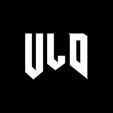 Teknoloji şirketi için ULD harf logosu tasarımı. ULD logo tasarımı siyah ve beyaz renk kombinasyonu. ULD logosu, ULD vektörü, ULD tasarımı, ULD simgesi, ULD alfabesi. ULD tipografi logosu tasarımı.