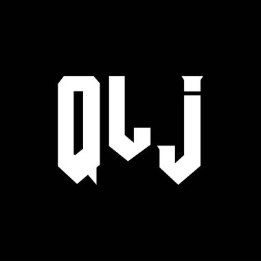 QLJ teknoloji şirketi için harf logosu tasarımı. QLJ logo tasarımı siyah ve beyaz renk kombinasyonu. QLJ logosu, QLJ vektörü, QLJ tasarımı, QLJ simgesi, QLJ alfabesi. QLJ tipografi logosu tasarımı.