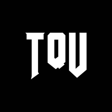 Teknoloji şirketi için TQU mektup logosu tasarımı. TQU logo tasarımı siyah-beyaz renk kombinasyonu. TQU logosu, TQU vektörü, TQU dizaynı, TQU simgesi, TQU alfabesi. TQU tipografi logosu tasarımı.