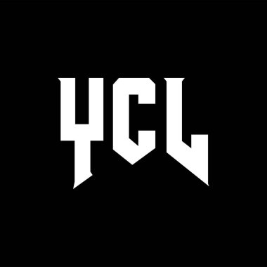 Teknoloji şirketi için YCL harf logosu tasarımı. YCL logo tasarımı siyah ve beyaz renk kombinasyonu. YCL logosu, YCL vektörü, YCL tasarımı, YCL simgesi, YCL alfabesi. YCL tipografi logosu tasarımı.