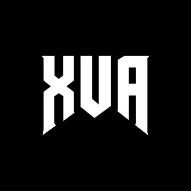 Teknoloji şirketi için XUA mektup logosu tasarımı. XUA logo tasarımı siyah ve beyaz renk kombinasyonu. XUA logosu, XUA vektörü, XUA dizaynı, XUA simgesi, XUA alfabesi. XUA tipografi logosu tasarımı.