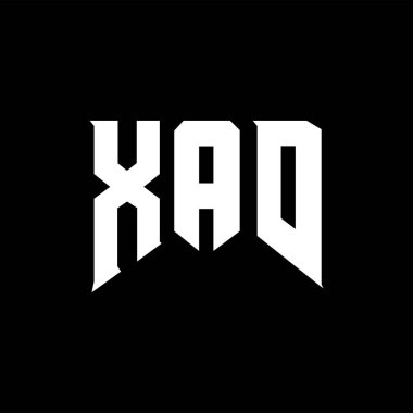 Teknoloji şirketi için XAD mektup logosu tasarımı. XAD logo tasarımı siyah ve beyaz renk kombinasyonu. XAD logosu, XAD vektörü, XAD tasarımı, XAD simgesi, XAD alfabesi. XAD tipografi logosu tasarımı.