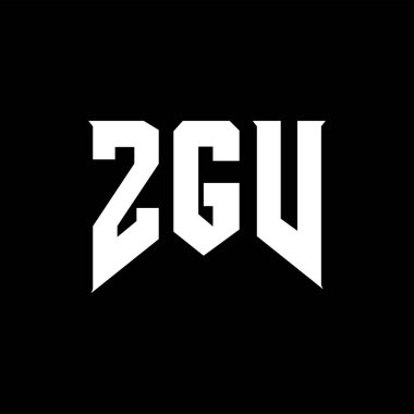 Teknoloji şirketi için ZGV harf logosu tasarımı. ZGV logo tasarımı siyah ve beyaz renk kombinasyonu. ZGV logosu, ZGV vektörü, ZGV tasarımı, ZGV simgesi, ZGV alfabesi. ZGV tipografi logosu tasarımı.