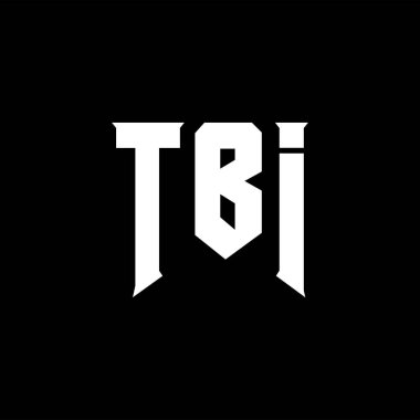 Teknoloji şirketi için TBI mektup logosu tasarımı. TBI logo tasarımı siyah-beyaz renk kombinasyonu. TBI logosu, TBI vektörü, TBI tasarımı, TBI simgesi, TBI alfabesi. TBI tipografi logosu tasarımı.