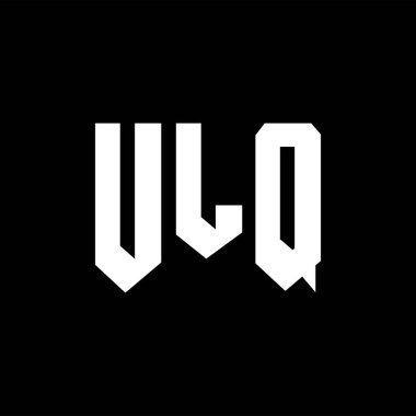 Teknoloji şirketi için ULQ harf logosu tasarımı. ULQ logo tasarımı siyah ve beyaz renk kombinasyonu. ULQ logosu, ULQ vektörü, ULQ tasarımı, ULQ simgesi, ULQ alfabesi. ULQ tipografi logo tasarımı.