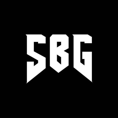 Teknoloji şirketi için SBG harf logosu tasarımı. SBG logo tasarımı siyah ve beyaz renk kombinasyonu. SBG logosu, SBG vektörü, SBG tasarımı, SBG simgesi, SBG alfabesi. SBG tipografi logo tasarımı.