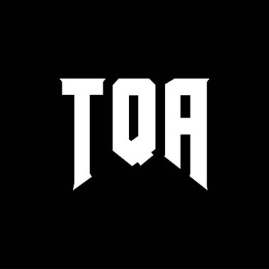 Teknoloji şirketi için TQA mektup logosu tasarımı. TQA logo tasarımı siyah-beyaz renk kombinasyonu. TQA logosu, TQA vektörü, TQA tasarımı, TQA simgesi, TQA alfabesi. TQA tipografi logosu tasarımı.