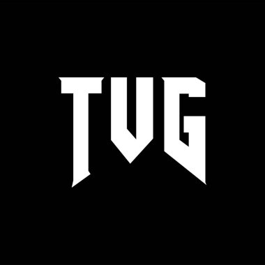 Teknoloji şirketi için TVG harf logosu tasarımı. TVG logo tasarımı siyah ve beyaz renk kombinasyonu. TVG logosu, TVG vektörü, TVG dizaynı, TVG simgesi, TVG alfabesi. TVG tipografi logosu tasarımı.