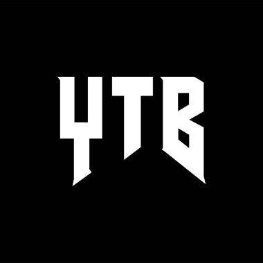 Teknoloji şirketi için YTB harf logosu tasarımı. YTB logo tasarımı siyah ve beyaz renk kombinasyonu. YTB logosu, YTB vektörü, YTB tasarımı, YTB simgesi, YTB alfabesi. YTB tipografi logosu tasarımı.