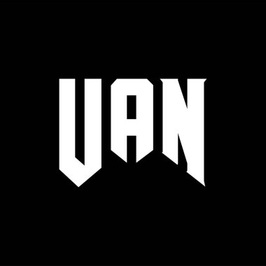 Teknoloji şirketi için UAN mektup logosu tasarımı. UAN logo tasarımı siyah ve beyaz renk kombinasyonu. UAN logosu, UAN vektörü, UAN tasarımı, UAN simgesi, UAN alfabesi. UAN tipografi logosu tasarımı.