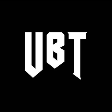 Teknoloji şirketi için UBT harf logosu tasarımı. UBT logo tasarımı siyah ve beyaz renk kombinasyonu. UBT logosu, UBT vektörü, UBT tasarımı, UBT simgesi, UBT alfabesi. UBT tipografi logosu tasarımı.