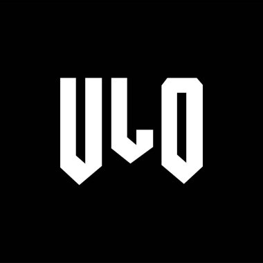 Teknoloji şirketi için ULO harf logosu tasarımı. ULO logo tasarımı siyah ve beyaz renk kombinasyonu. ULO logosu, ULO vektörü, ULO tasarımı, ULO simgesi, ULO alfabesi. ULO tipografi logosu tasarımı.