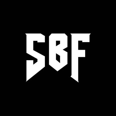 Teknoloji şirketi için SBF mektup logosu tasarımı. SBF logo tasarımı siyah ve beyaz renk kombinasyonu. SBF logosu, SBF vektörü, SBF tasarımı, SBF simgesi, SBF alfabesi. SBF tipografi logosu tasarımı.