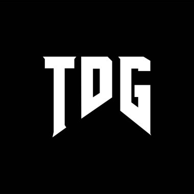 Teknoloji şirketi için TDG harf logosu tasarımı. TDG logo tasarımı siyah ve beyaz renk kombinasyonu. TDG logosu, TDG vektörü, TDG tasarımı, TDG simgesi, TDG alfabesi. TDG tipografi logosu tasarımı.