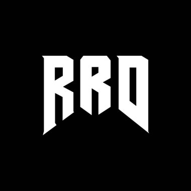 Teknoloji şirketi için Ar-Ge logo tasarımı. Ar-Ge logosu siyah-beyaz renk kombinasyonu. RRD logosu, RRD vektörü, RRD tasarımı, RRD simgesi, RRD alfabesi. RRD tipografi logosu tasarımı.