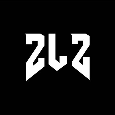 Teknoloji şirketi için ZLZ harf logosu tasarımı. ZLZ logo tasarımı siyah ve beyaz renk kombinasyonu. ZLZ logosu, ZLZ vektörü, ZLZ tasarımı, ZLZ simgesi, ZLZ alfabesi. ZLZ tipografi logosu tasarımı.