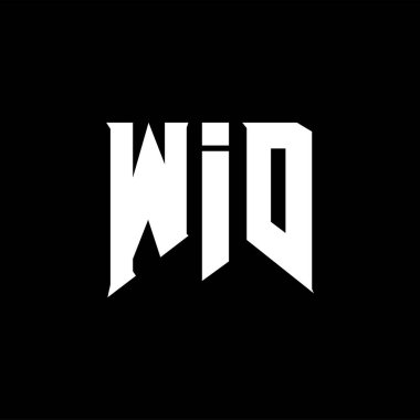 Teknoloji şirketi için WID mektup logosu tasarımı. WID logo tasarımı siyah ve beyaz renk kombinasyonu. WID logosu, WID vektörü, WID tasarımı, WID simgesi, WID alfabesi. WID tipografi logosu tasarımı.