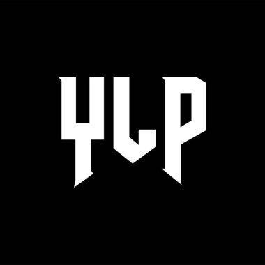 Teknoloji şirketi için YLP harf logosu tasarımı. YLP logo tasarımı siyah ve beyaz renk kombinasyonu. YLP logosu, YLP vektörü, YLP tasarımı, YLP simgesi, YLP alfabesi. YLP tipografi logosu tasarımı.