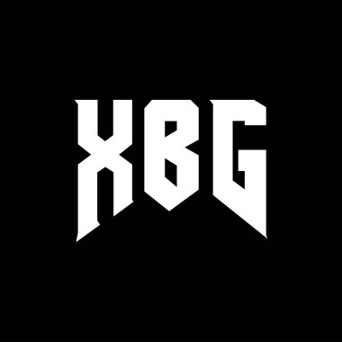 Teknoloji şirketi için XBG harf logosu tasarımı. XBG logo tasarımı siyah ve beyaz renk kombinasyonu. XBG logosu, XBG vektörü, XBG tasarımı, XBG simgesi, XBG alfabesi. XBG tipografi logo tasarımı.