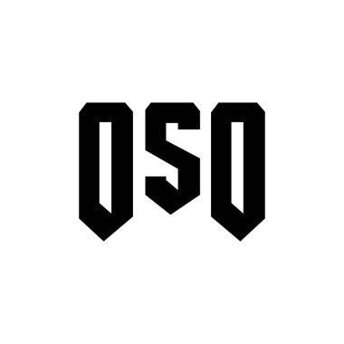 Teknoloji şirketi için OSO mektup logosu tasarımı. OSO logosu siyah-beyaz renk kombinasyonu tasarladı. OSO logosu, OSO vektörü, OSO tasarımı, OSO simgesi, OSO alfabesi. OSO tipografi logosu tasarımı