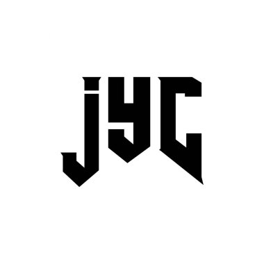Teknoloji şirketi için JYC mektup logosu tasarımı. JYC logo tasarımı siyah ve beyaz renk kombinasyonu. JYC logosu, JYC vektörü, JYC tasarımı, JYC simgesi, JYC alfabesi. JYC tipografi logosu tasarımı