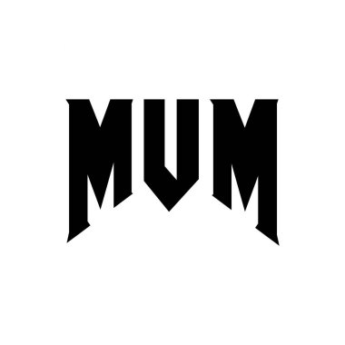 Teknoloji şirketi için MVM mektup logosu tasarımı. MVM logo tasarımı siyah ve beyaz renk kombinasyonu. MVM logosu, MVM vektörü, MVM tasarımı, MVM simgesi, MVM alfabesi. MVM tipografi logosu tasarımı