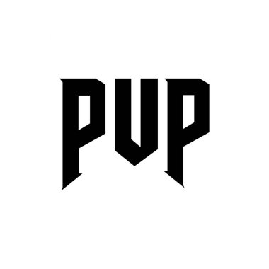 Teknoloji şirketi için PUP mektup logosu tasarımı. PUP logo tasarımı siyah ve beyaz renk kombinasyonu. PUP logosu, PUP vektörü, PUP tasarımı, PUP simgesi, PUP alfabesi. PUP tipografi logosu tasarımı