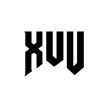 Teknoloji şirketi için XUU harf logosu tasarımı. XUU logosu siyah-beyaz renk kombinasyonu tasarladı. XUU logosu, XUU vektörü, XUU tasarımı, XUU simgesi, XUU alfabesi. XUU tipografi logosu tasarımı
