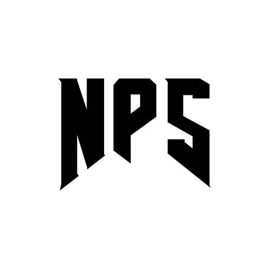 Teknoloji şirketi için NPS mektup logosu tasarımı. NPS logosu siyah ve beyaz renk kombinasyonu tasarladı. NPS logosu, NPS vektörü, NPS tasarımı, NPS simgesi, NPS alfabesi. NPS tipografi logosu tasarımı