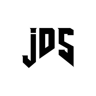 Teknoloji şirketi için JDS mektup logosu tasarımı. JDS logo tasarımı siyah ve beyaz renk kombinasyonu. JDS logosu, JDS vektörü, JDS tasarımı, JDS simgesi, JDS alfabesi. JDS tipografi logosu tasarımı