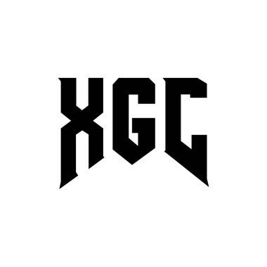 XGC teknoloji şirketi için harf logosu tasarımı. XGC logo tasarımı siyah ve beyaz renk kombinasyonu. XGC logosu, XGC vektörü, XGC tasarımı, XGC simgesi, XGC alfabesi. XGC tipografi logosu tasarımı