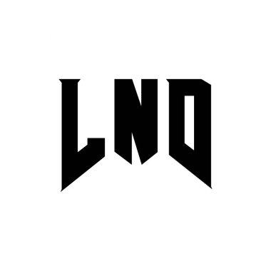 Teknoloji şirketi için LND harf logosu tasarımı. LND logo tasarımı siyah ve beyaz renk kombinasyonu. LND logosu, LND vektörü, LND tasarımı, LND simgesi, LND alfabesi. LND tipografi logosu tasarımı