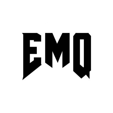 Teknoloji şirketi için EMQ mektup logosu tasarımı. EMQ logosu siyah ve beyaz renk kombinasyonu tasarladı. EMQ logosu, EMQ vektörü, EMQ tasarımı, EMQ simgesi, EMQ alfabesi. EMQ tipografi logosu tasarımı