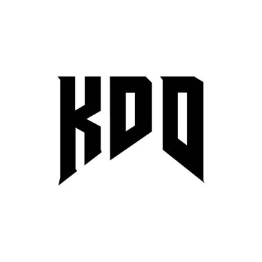 Teknoloji şirketi için KDD harf logosu tasarımı. KDD logo tasarımı siyah ve beyaz renk kombinasyonu. KDD logosu, KDD vektörü, KDD tasarımı, KDD simgesi, KDD alfabesi. KDD tipografi logo tasarımı