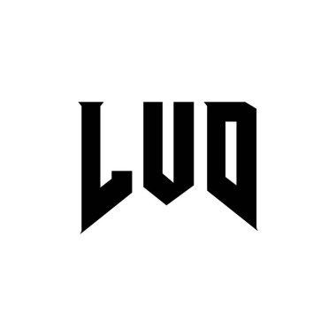 Teknoloji şirketi için LUD harf logosu tasarımı. LUD logo tasarımı siyah ve beyaz renk kombinasyonu. LUD logosu, LUD vektörü, LUD tasarımı, LUD simgesi, LUD alfabesi. LUD tipografi logosu tasarımı