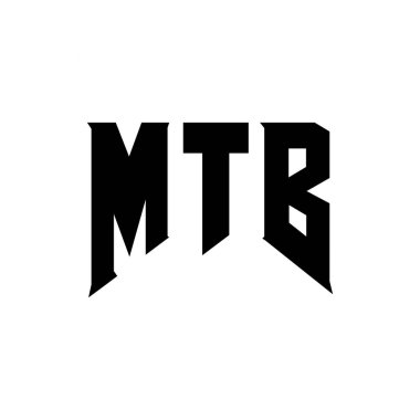 Teknoloji şirketi için MTB harf logosu tasarımı. MTB logo tasarımı siyah ve beyaz renk kombinasyonu. MTB logosu, MTB vektörü, MTB tasarımı, MTB simgesi, MTB alfabesi. MTB tipografi logosu tasarımı