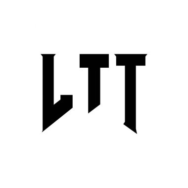 Teknoloji şirketi için LTT mektup logosu tasarımı. LTT logo tasarımı siyah ve beyaz renk kombinasyonu. LTT logosu, LTT vektörü, LTT tasarımı, LTT simgesi, LTT alfabesi. LTT tipografi logosu tasarımı