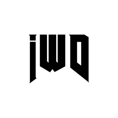 Teknoloji şirketi için IWD mektup logosu tasarımı. IWD logo tasarımı siyah ve beyaz renk kombinasyonu. IWD logosu, IWD vektörü, IWD tasarımı, IWD simgesi, IWD alfabesi. IWD tipografi logosu tasarımı