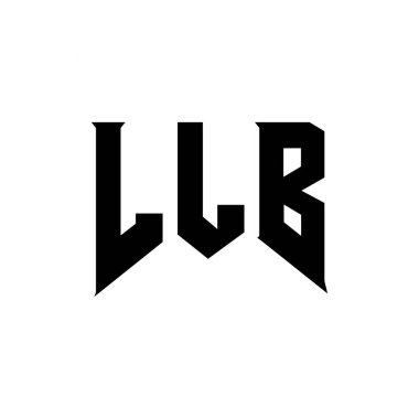 Teknoloji şirketi için LLB mektup logosu tasarımı. LLB logo tasarımı siyah ve beyaz renk kombinasyonu. LLB logosu, LLB vektörü, LLB tasarımı, LLB simgesi, LLB alfabesi. LLB tipografi logosu tasarımı