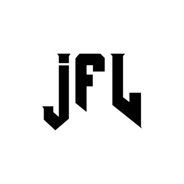 Teknoloji şirketi için JFL mektup logosu tasarımı. JFL logo tasarımı siyah ve beyaz renk kombinasyonu. JFL logosu, JFL vektörü, JFL tasarımı, JFL simgesi, JFL alfabesi. JFL tipografi logosu tasarımı